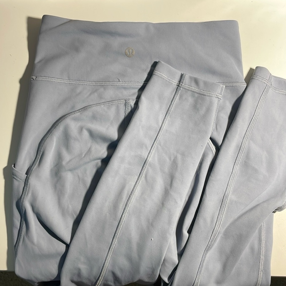 Lululemon chambray leggings with pockets